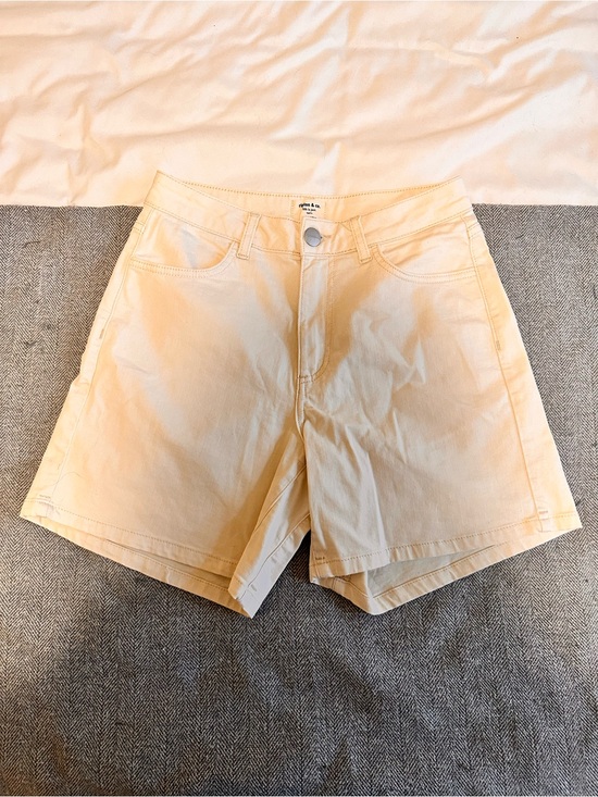 Ripton Pants - Ripton Cream Denim Shorts size 28